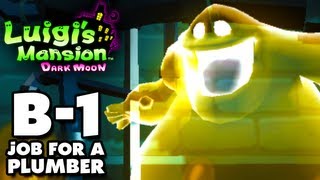 Luigi's Mansion Dark Moon - Haunted Towers - B-1 A Job for a Plumber (Nintendo 3DS Walkthrough)