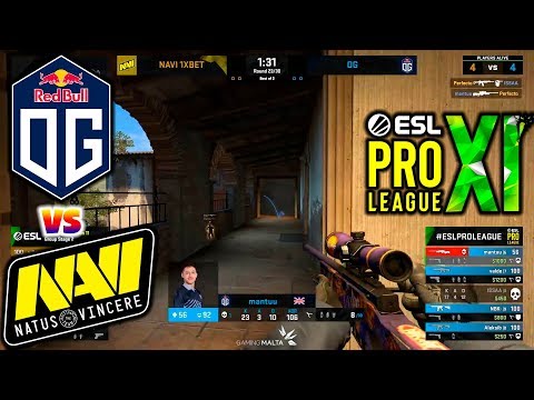 Mantuu ON FIRE🔥 OG vs NAVI BEST MOMENTS - Inferno - ESL Pro League Season 11 | CSGO