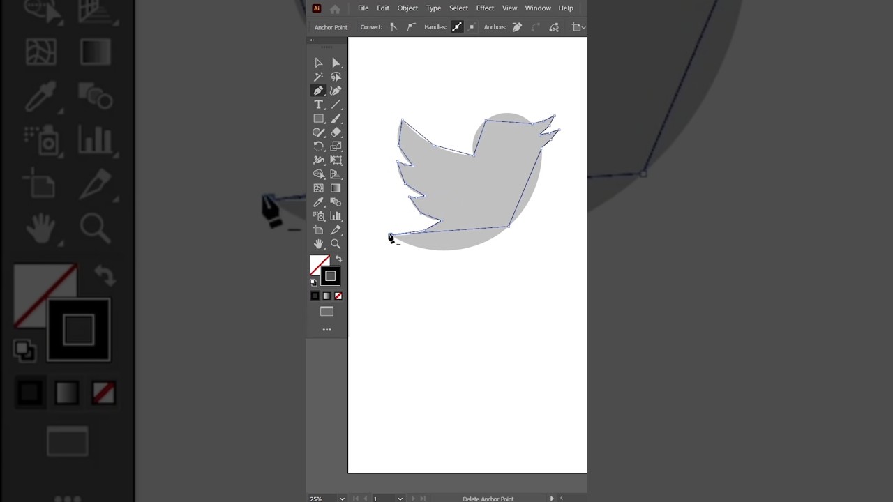 Illustrator Pen Tool Tutorial | How to Vectorize Any Image (Bird Example)