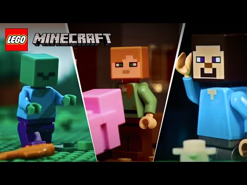 LEGO - LEGO Stop Motion Animation Compilation - LEGO Minecraft - Funny Video 2017, 2018, 2019