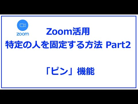 ズームを固定する: Zoom ビデオを固定する方法です。