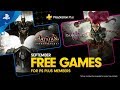 PlayStation Plus - Free Games Lineup September 2019 | PS4