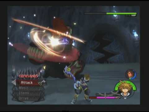 Classic KH2 PS2 - Cerberus - No Damage - Boss Battle 7