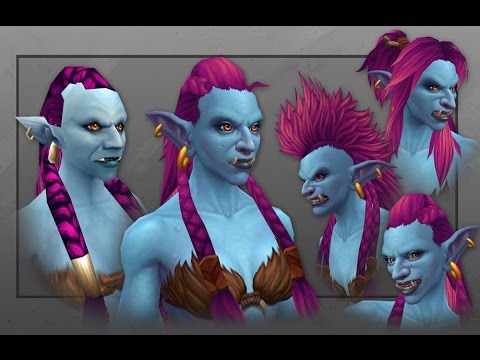 [WOW] Warlords of Draenor - Troll Female Character New Model