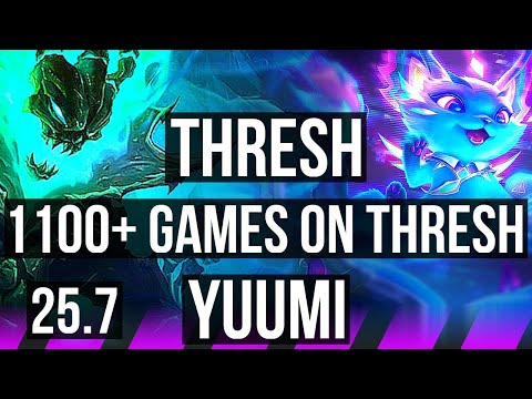 THRESH & Samira vs YUUMI & Zeri (SUP) | 1100+ games, 2/4/26 | EUW Grandmaster | 25.7