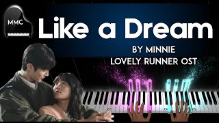 Download lagu LOVELY RUNNER OST 선재 업고 튀어  (여자)아이들) (MINNIE) - 꿈결같아서 (Like A Dream)  piano cover   sheet music mp3