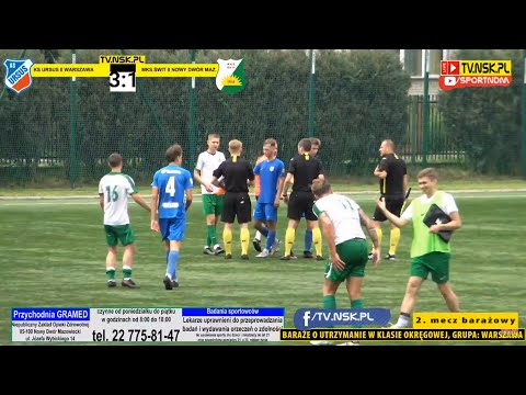 tv.nsk.pl [NA ŻYWO] Ursus II Warszawa - Świt II Nowy Dwór Maz. 3:1 (0:1) 2021-07-03 g.11 2. mecz