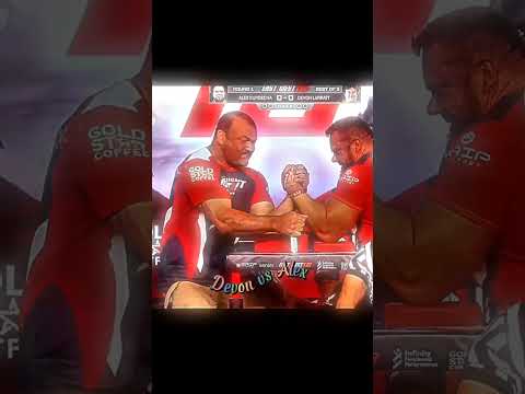 Devon larrat vs Alex kurdecha | wrists matche 🥶 💀 #armwresling #devonlarrat #armfight