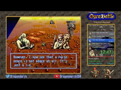 (SNES) Ogre Battle: The March of the Black Queen - 100% in 2:01:56