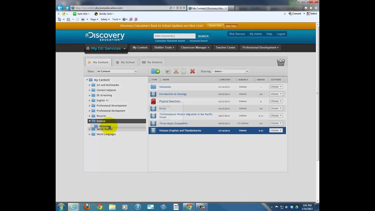 Discovery Education videos, Part 3 - Lesson Planning