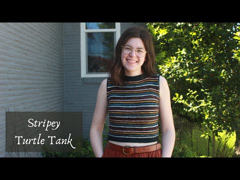108 Stitches - Ep 21: Stripey Turtle Tank Test Knitting
