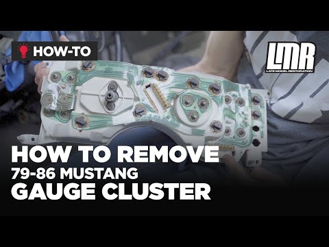How To Remove Fox Body Mustang Gauge Cluster (79-86)