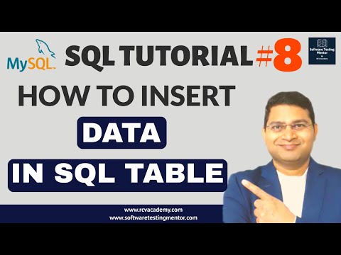 SQL Tutorial 8 How to Insert Data in SQL Table