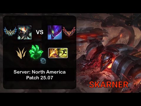 Skarner Jungle vs Kha'Zix - NA Challenger - Patch 25.07