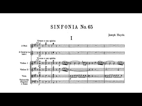 Haydn: Symphony No. 65 in A major (with Score)