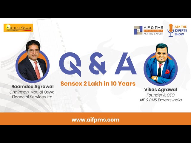5. Q&A with Mr. Raamdeo Agrawal | Sensex 2 Lakh in 10 Years | AIF & PMS Experts India #shorts