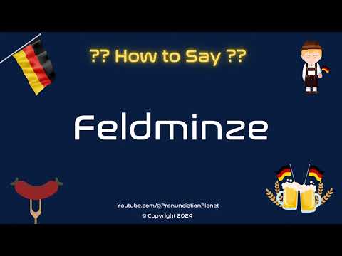 How to Pronounce 🌱 Feldminze in German? (CORRECTLY) | How to Say Field Mint in German?