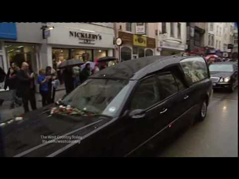 Adam Stansfield's Funeral - ITV West Country Today - 25th August 2010