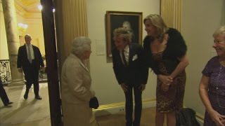 The Queen meets Sir Rod Stewart, David Walliams and Sir Lenny Henry