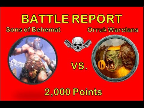 Sons of Behemat  verses  Orruk Warclans: Age of Sigmar Battle Report. Ep. 05