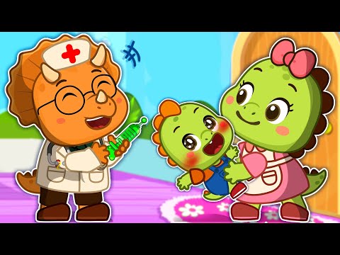 Time to Get a Shot! | Are You Scared of the Doctor? | LaLaDino Kids Songs