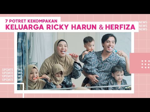 7 Potret Kompak Nan Harmonis Keluarga Ricky Harun dan Herfiza
