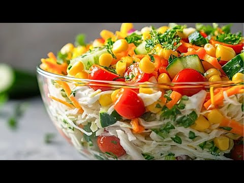 Chinakohl Salat Rezept mit Schmand ist super einfach und lecker als Beilage oder Abendessen