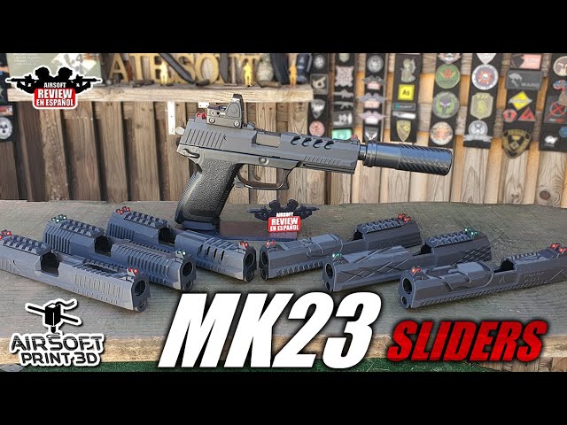 Vídeo relacionado con Pistola de greenn Gas de Airsoft Modelo Socom MK23 Negra GNB de Marui sin corredera móvil ni blowback. Potencia Menor de 1 Julio
