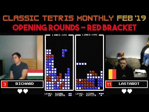 Classic Tetris Monthly Feb '19 Opening Rounds - Red Bracket