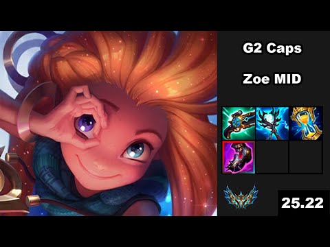 G2 Caps (Zoe) vs (Yasuo) - EUW Challenger - Patch 25.22
