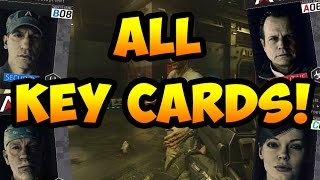 Call of Duty: Advanced Warfare "EXO ZOMBIES" Easter Egg - All Keycard Locations (AW EXO ZOMBIES)