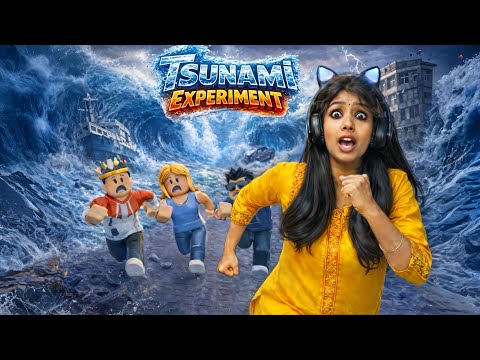 Tsunami Experiment Gone Wrong 😂 | Roblox Tsunami Mode Gameplay!