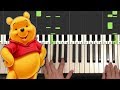 Winnie The Pooh Theme Song Piano Tutorial Lesson