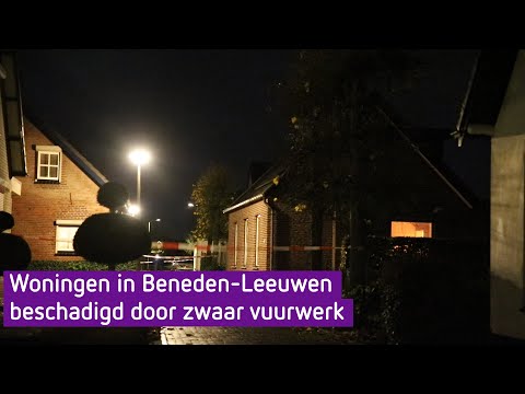 Woningen in Beneden-Leeuwen beschadigd door zwaar vuurwerk