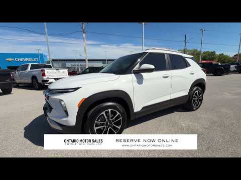 2026 Chevrolet TrailBlazer AWD 4dr LT in White for sale at Ontario Motor Sales in Oshawa, ON