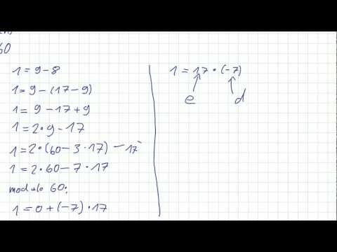 Mathematik für Informatik Studenten 60 - RSA : Beispiel