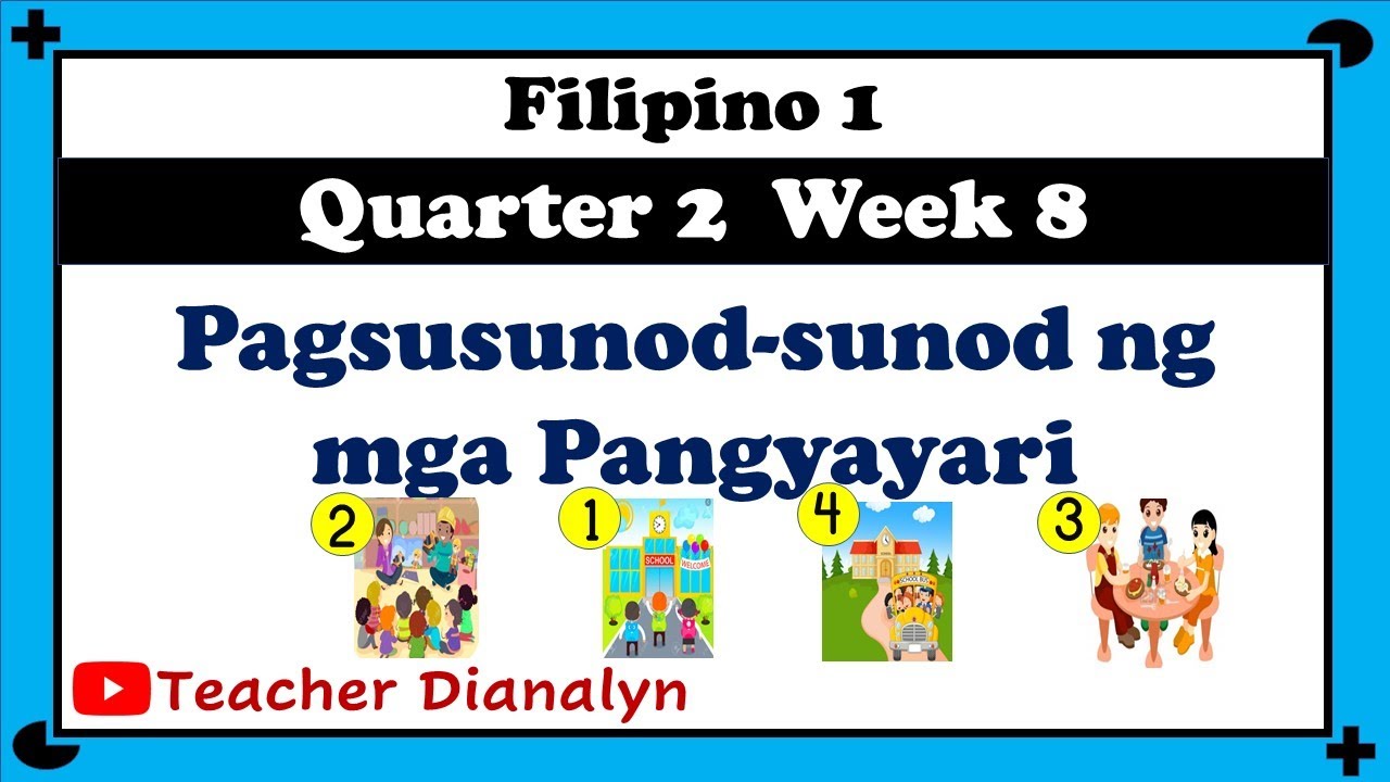 PAGSUSUNOD-SUNOD NG MGA PANGYAYARI | FILIPINO GRADE 1 QUARTER 2 WEEK 4