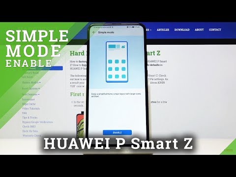 Simple Mode in HUAWEI P Smart Z – Minimalistic Look