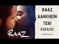 RAAZ AANKHEIN TERI Raaz Reboot Karaoke With Lyrics AlgoRhythm Studio