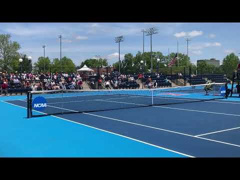 NCAA Women's D-I singles championship match point