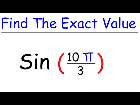 How To Find The Exact Values of Trig Functions