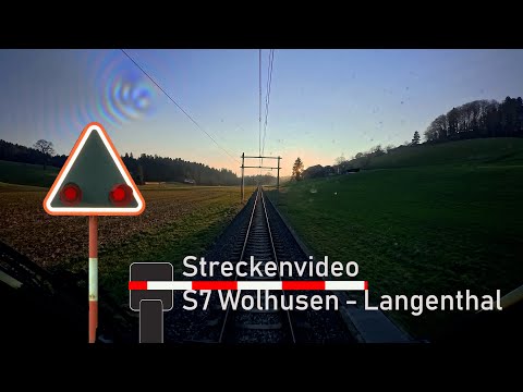 Führerstandsmitfahrt / cab ride S7 Wolhusen - Langenthal (🚃 BLS RABe 528, MIKA)