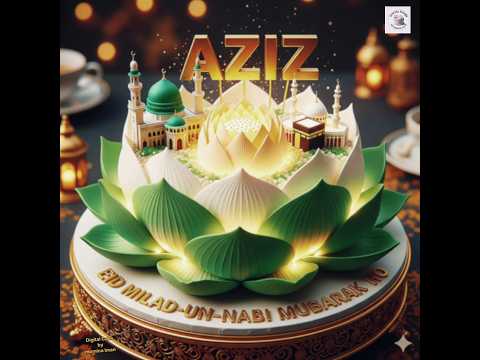 🎂Aziz Name Eid Milad un Nabi Cakes design #viral #trending #shorts #tiktok #usa #uk #india #2025