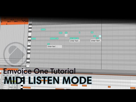Emvoice One Explained 3 – MIDI Listen Mode