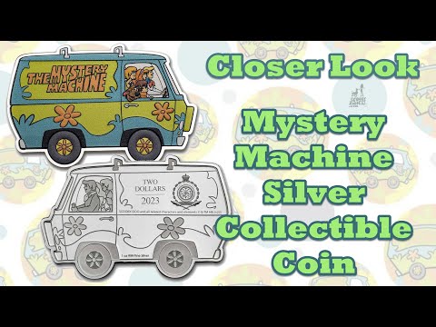 Scooby-Doo Mystery Machine Silver Collectible Coin - Closer Look