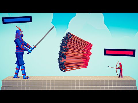 GIANT SAMURAI vs EVERY GOD UNIT - Totally Accurate Battle Simulator TABS