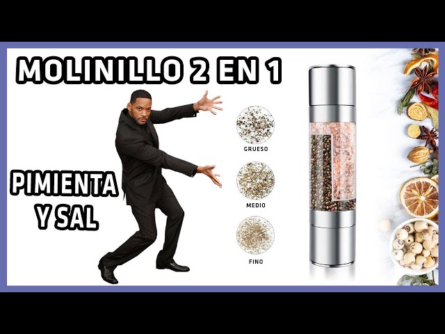 Vídeo relacionado con BINHAI Molinos de Pimienta, Molinillo de Pimienta, Molinillo de Sal y Pimienta, de Madera Maciza con Molinillo de cerámica Ajustable Fuerte 8 Pulgadas
