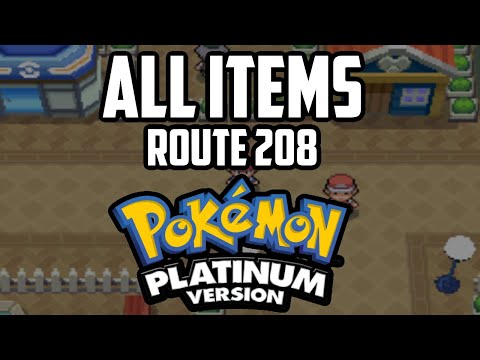 EVERY Item in Route 208 - Pokémon Platinum