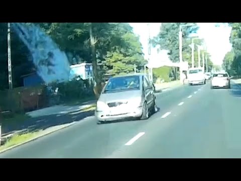 Furgonos lecentiz egy kerékpárost - WVM close passes a cyclist