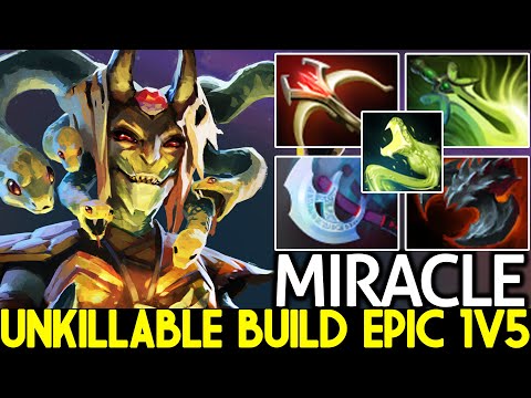 MIRACLE [Medusa] Unkillable Build Epic 1v5 Hard Carry Dota 2